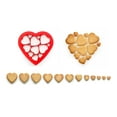 thumbnail image 1 of Lekue Hearts Cookie Puzzle Cutter, 1 of 6
