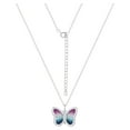 thumbnail image 2 of Believe by Brilliance Women's Crystal Butterfly Set in Fine Silver Plated Brass, 2 of 6