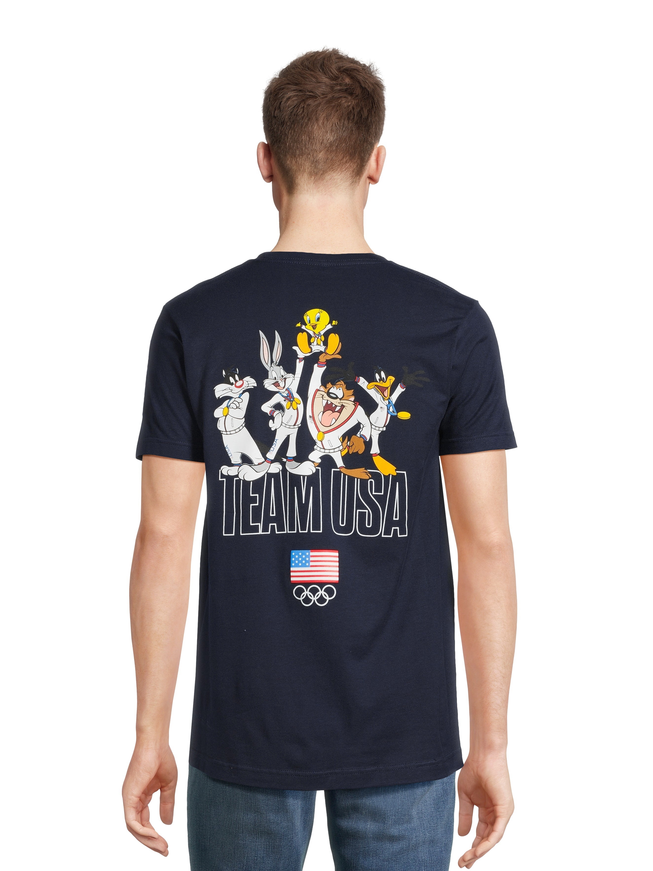 Looney Tunes x Team USA Men's & Big Men's Graphic Tee Shirt, Sizes S-3XL