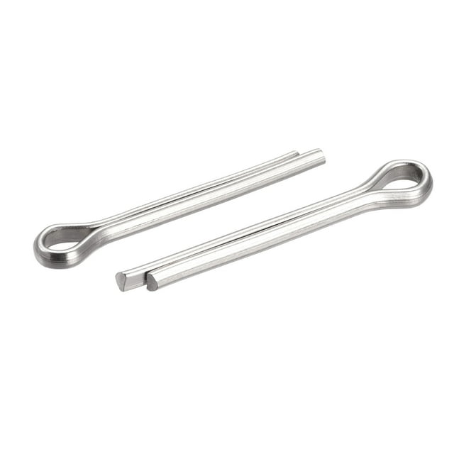 Unique Bargains Split Cotter Pin, Fixation à Clip en Acier Inoxydable 4x30mm Raccord Argent 30Pack