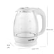 thumbnail image 2 of Tetera Eléctrica Better Chef de Vidrio con Pantalla LED 360°| Hervidor de agua Inalámbrico de Vidrio Apagado Automático 1.7L, 2 of 9
