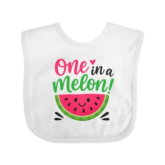 Inktastic First Birthday Watermelon Boys or Girls Baby Bib
