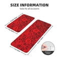 thumbnail image 2 of Sikiie Red Rose Kitchen Mat 2 PCS Cushioned Kitchen Rug, Waterproof Non-Slip Kitchen Mats for Kitchen, Floor Home, Sink, Laundry, 2 of 6
