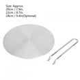 thumbnail image 4 of Peahefy Stainless Steel Heat Diffuser Induction Plate Adapter Converter Gas Electric Cooker Plate,Cooker Accessories,Heat Diffuser, 4 of 8
