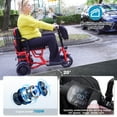thumbnail image 6 of QEEKA Foldable 3 Wheel Mobility Scooter for Adults -20 mile Rang, Supports 300lbs, Electric Mobility Scooters for Seniors Lightweight with Basket,Red, 6 of 11