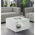thumbnail image 2 of Pemberly Row Table Basse Carrée, Fini Bois Blanc, 2 of 5