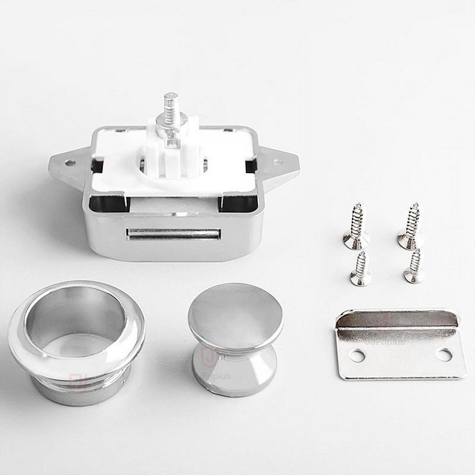 P005PN-Keyless Push Cabinet Locks, Cabinet Door Latches, Keyless Zinc Alloy Knob for Motorhome, Caravan Hurhome