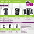thumbnail image 2 of EZ-Cup 2.0 Starter Pack - Reusable K-Cup Coffee Pod Capsule and 25 Disposable Paper Coffee Filters, 2 of 9