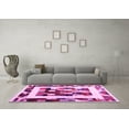 thumbnail image 3 of Ahgly Company Indoor Rectangle Abstract Pink Contemporary Area Rugs, 5' x 7', 3 of 4