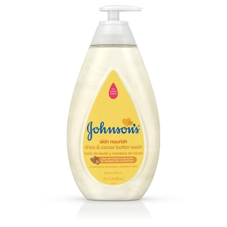 Johnson's Skin Nourish Baby Wash With Shea & Cocoa Butter, 27.1 fl. (Best Body Wash For Toddlers With Dry Skin)