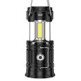 thumbnail image 1 of Lámpara de camping Yashi ligera y plegable para exteriores Recargable vía USB LED solar color negro, 1 of 1