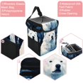 thumbnail image 2 of Polar Bear Mini Trash Can for Car: Foldable with Lid, Leak-Proof and Hanging Storage Bag, 2 of 6