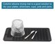 thumbnail image 3 of Plato Secado Tapete 2uds, Silicona Plato Secado Tapetes para Cocina Mostrador, 15.74 x 11.81 Plato Secado Almohadilla Plato Escurridor Tapetes Resistente Calor  Mat-Black, 3 of 5