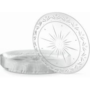 6 ounce Premium Heavy Weight Crystal Clear Disposable Hard Plastic Dessert Size Party Bowls Pack of 40