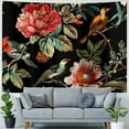 thumbnail image 4 of Orinice Flowers Birds Tapestry Wall Hanging Unique Style Graphic Tapestries Home Wall Decor Art for Living Room Bedroom Farmhouse Dorm 60x50inch, 4 of 6
