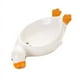 thumbnail image 1 of Jabonera, bonita jabonera con forma de pato y desagüe, jabonera con drenaje automático, bandeja para jabón para ducha o baño, color blanco, 1 of 6
