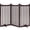 Espresso, variant on Yaheetech 35.6" Tall 3-Panel Wooden Pet Gate with Support Feet, Espresso