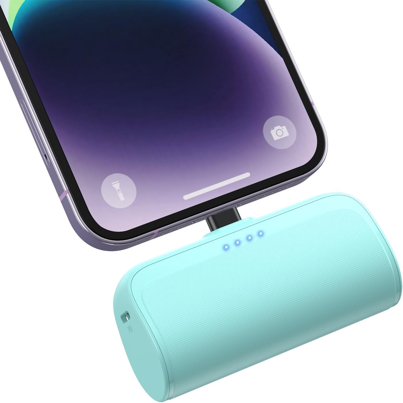 MHAWBL-Mini Portable Charger Power Bank for iPhone,5200mAh Portable Phone Charger, Ultra-Compact PD Fast Charging Battery Pack Compatible with iPhone 14/14 Plus/Pro Max/13/12/12 Mini/11/XS/XR/X/8/7/6