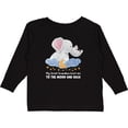 thumbnail image 3 of Inktastic My Great Grandma Loves me to the Moon and Back Elephant Boys or Girls Long Sleeve Toddler T-Shirt, 3 of 5