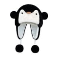 thumbnail image 3 of Sombrero de peluche de dibujos animados,Gorro de peluche de dibujos animados,cómodo y elegante para exteriores,Gorro con orejeras Gorro de esquí Moda Portátil,Gorro de invierno Negro, 3 of 8