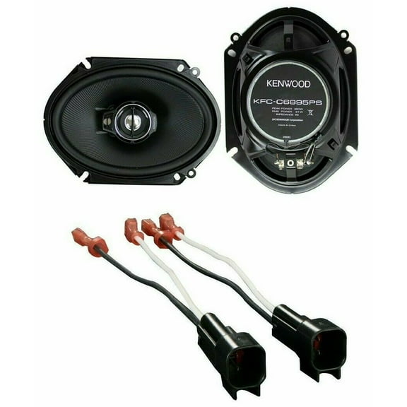 Rear Kenwood Factory Speaker Replacement Kit For 1998-11 Ford Crown Victoria