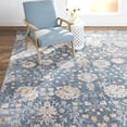 thumbnail image 2 of Home Dynamix Venice Flore Transitional Damask Area Rug, Blue, 9' 2" x 12' 5" Rectangle, 2 of 6