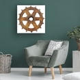 thumbnail image 4 of RetroPlanet 'Rusty Fine Curved Tooth Gear Wall Decal 24' Canvas Art, 4 of 4
