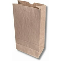 Paper Lunch Bags, 12 Lb Capacity, Natural Kraft Paper Bags, 7.1"x 4.4"x 13.9" (500 Count)