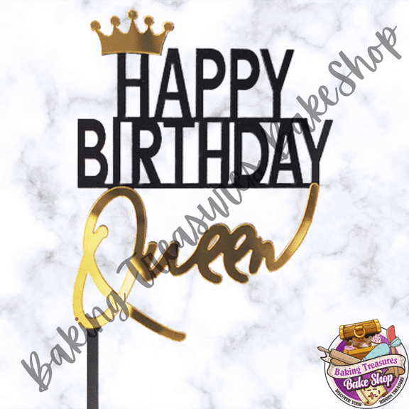 Queen Birthday Cake Topper *