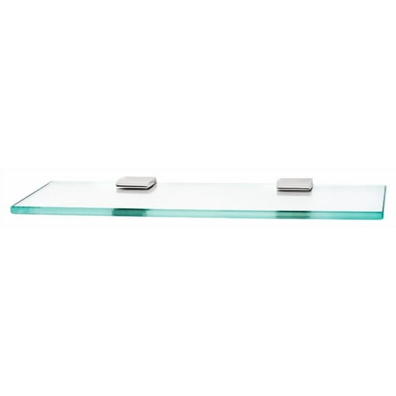 Alno A7450-18-PC Manhattan 18" Glass Shelf with Brackets Polished Chrome