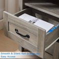 thumbnail image 4 of Nightstand with Charging Station, Sturdy Bedside Table with Storage Drawers & Shelf, End Table with USB Ports & Outlets, Night Stand for Bedroom, Gray, 4 of 14