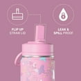 thumbnail image 2 of Hydrapeak Mini 14oz Fun Sticker Print Water Bottle with Straw Lid, Stainless Steel Double Wall Insulated Water Bottle, Leak-Proof and Spill-Proof Water Bottle, Butterfly Allover-Bubblegum, 2 of 6