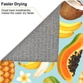 thumbnail image 6 of XMXT Microfiber Drying Mat for Kitchen Counter, Papaya Pineapple Banana Print Absorbent Dish Drying Mats for Sink Dishes Rack Pad, 16 x 18 inches, 6 of 9