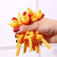 thumbnail image 4 of ¡Oferta del Mes!, Juguetes creativos de pollo con tirachinas, juguete antiestrés con pollo eyector, juguete de goma ligero Akmoler, 4 of 9