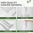 thumbnail image 4 of TRAHOO-40 Pieces Sublimation Tote Bags Blanks Bulk Polyester Reusable Grocery Bags Canvas Tote Bags for DIY Decorating Crafting Heat Transfer Bag for Gift, 4 of 4
