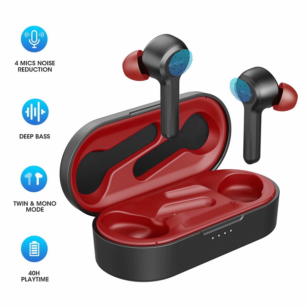 MPOW M9 Bluetooth Kopfhörer In Ear Kabellose Ohrhörer Sports Bass Stereo Headset