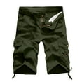 thumbnail image 3 of Bcfgryg Men's Cargo Shorts Solid Color Multi Pocket Casual Pants Men’s Cargo Pants, 3 of 3