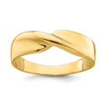 thumbnail image 1 of 14K Yellow Gold Polished Single Twist Ring, 1 of 1