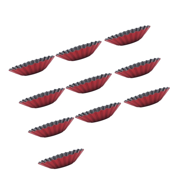 Toystoory Molde para tarta de huevo de acero al carbono de 10 piezas Herramientas y accesorios para hornear Tipo 7 Toystoory HA084528-07