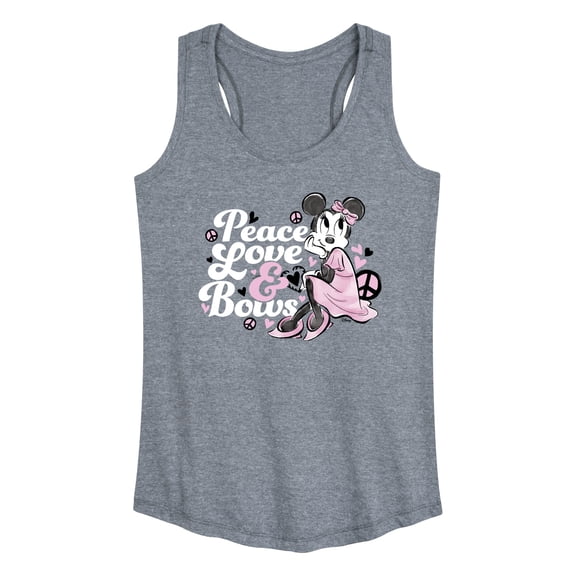 Disney - Peace Love And Bows - Women's Racerback Tank Top