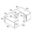 thumbnail image 6 of Series C Right Hand Bow U-Shaped Desk with Mobile File Cabinet in Hansen Cherry, 6 of 7