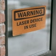 thumbnail image 4 of (2 Pack) Laser Device In Use OSHA Warning Sign 14 Inch X 10 Inch Vinyl Label Decal Sticker Weather Resistant, UV Protected for Workplace, Business, and Construction Site, Made in the, 4 of 7