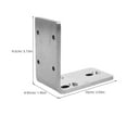 thumbnail image 2 of TABLZONE Stainless Steel Corner Shelf Supports Angle Brackets for Living Room Projects, 1-Pack Hardware Accessories, 2 of 8