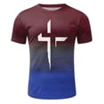 thumbnail image 5 of JDEFEG T Shirts for Men Regular-Fit Mens Fashion Casual Short Sleeve Pullover T Shirt Printed Top Big and Tall Sweatshirts for Men Gym Active T Shirt Size Xxl, 5 of 6