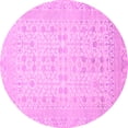 thumbnail image 1 of Ahgly Company Indoor Round Oriental Pink Traditional Area Rugs, 7' Round, 1 of 4