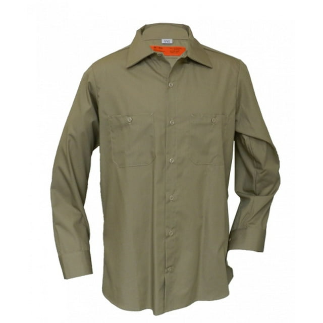 (Kaki, Grand) - Chemise de Travail Industrielle à Manches Longues Solar 1 MS14