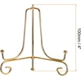 thumbnail image 2 of uxcell Plate Stand for Display, 4 Inch 2Pcs Iron Decorative Plate Holder Metal Easel Folding Display Stand for Photo Picture Frame, Gold, 2 of 5