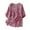 Pink, variant on Women's Five Point Sleeve Embroidery Loose Literary Top Long Sleeve Crew Neck Top/Shirt Super Tight Sleeve Women Shirts Fall Womens Short Sleeve T Long Sleeve Shirt Women Button Button down