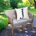 thumbnail image 1 of Alphabet Letter Floral Decorative Throw Pillow Cover Square Cushion Protector for Sofa Bedroom Chair Home, 1 of 3