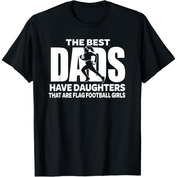 Playful Comfort Tee - Flag Football Girl Dad Proud Father of Girl Playing Sports T-Shirt